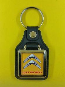 Yellow Ring Logo - CITROËN logo of 2009 to this Day Yellow , Key Ring Luxe Square | eBay