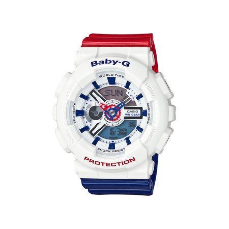 Red White and Blue Brand Logo - G-Shock Baby-G 46MM Red, White & Blue Watch