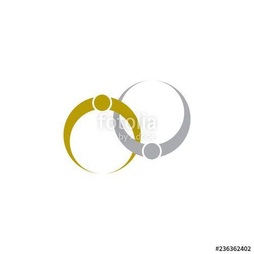 Yellow Ring Logo - Couple Ring Logo Stock Image And Royalty Free Vector Files