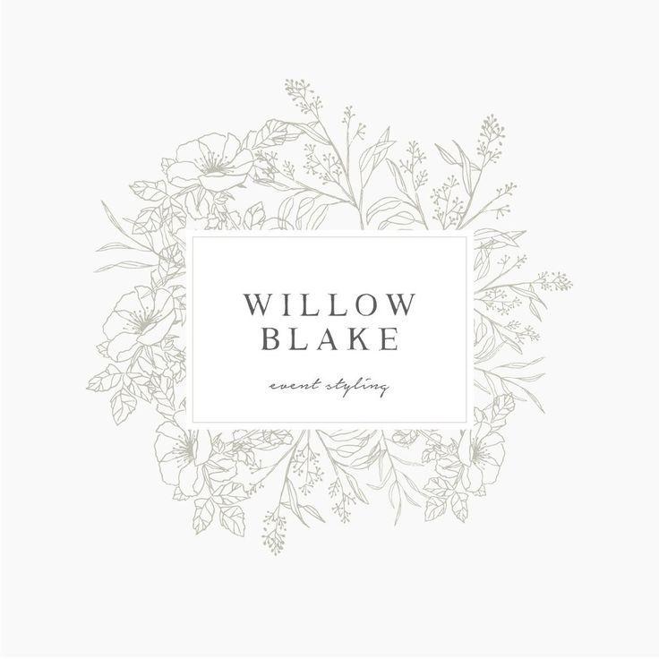 Florist Logo - Willow Blake Logo Suite | design // logo | Logo design, Logos ...