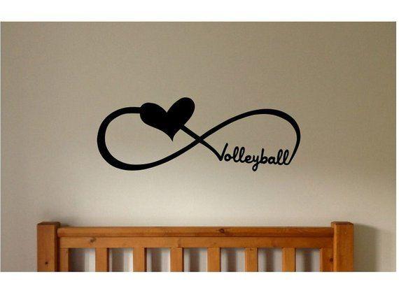 Infinity Cheer Logo - Volleyball Wall decal Quote cheer infinity Quote Sign Vinyl | Etsy