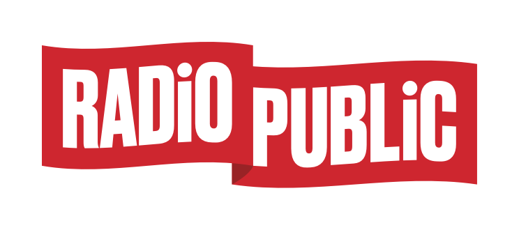 Red and White with the Word Logo - RadioPublic logos – RadioPublic