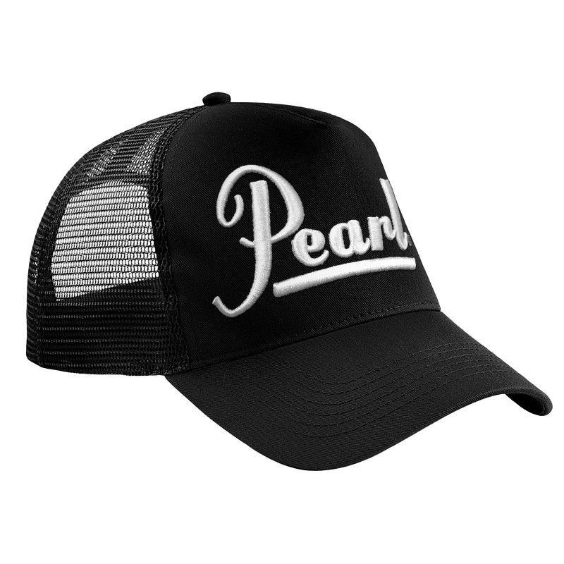 White Cap Logo - Pearl Trucker Mesh Cap