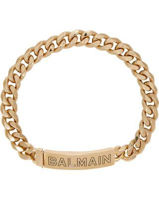 Balmain Gold Logo - Amazing Savings on Balmain Gold Logo Chain Choker Necklace