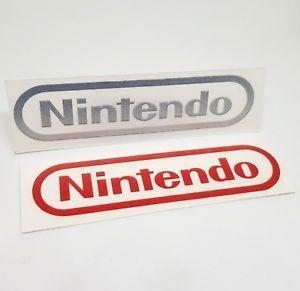 Red Silver S Logo - Nintendo Logo Sticker Vinyl Decal - RED & CHROME (Silver) No Video ...