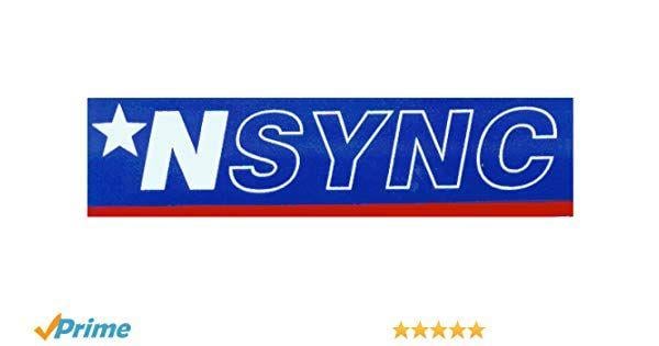 Red White and Blue Brand Logo - NSYNC Red, White & Blue Rectangle Logo with Star