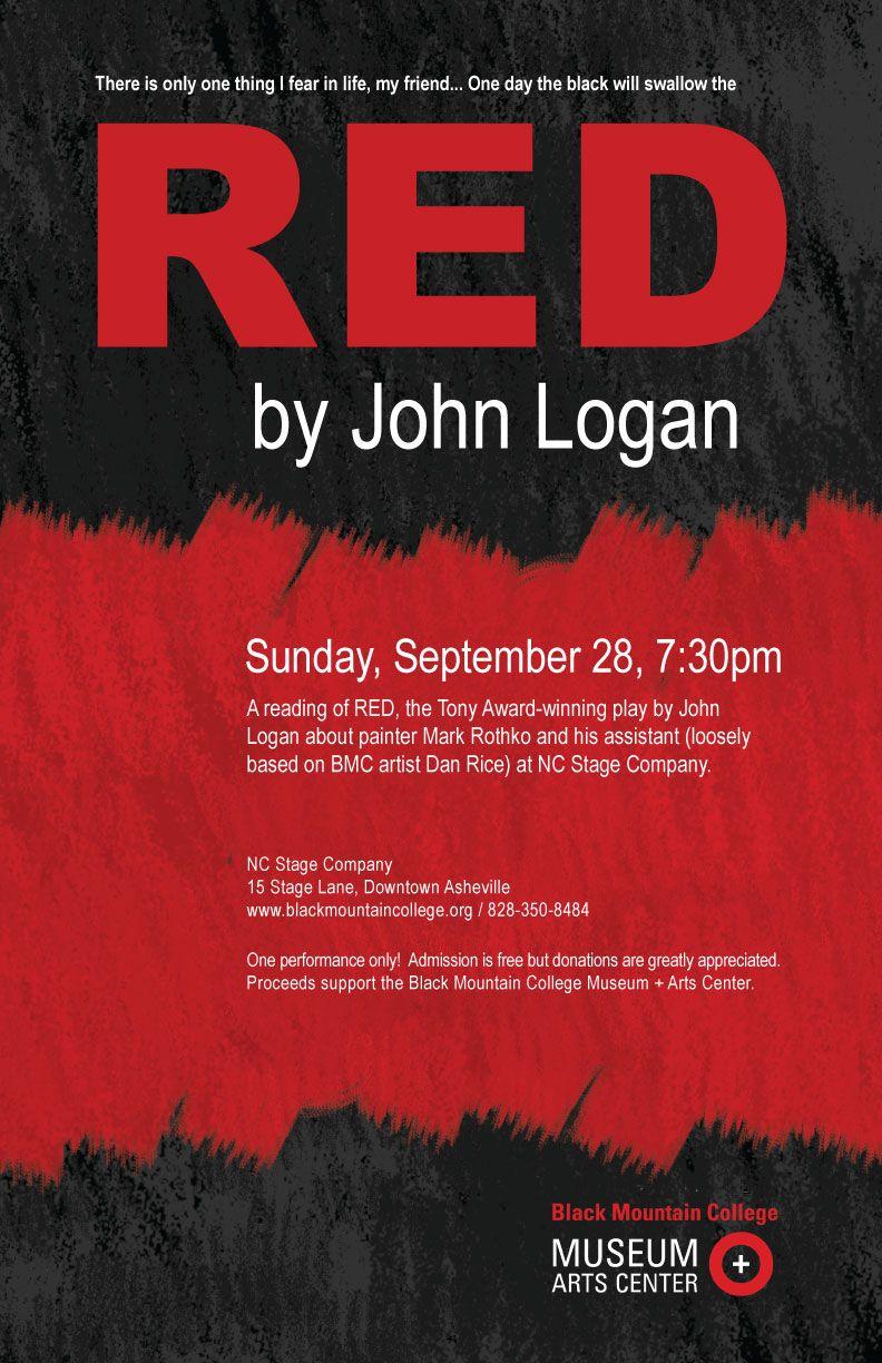 Red and Black MT Logo - Play Reading: RED by John Logan - NC Stage Company
