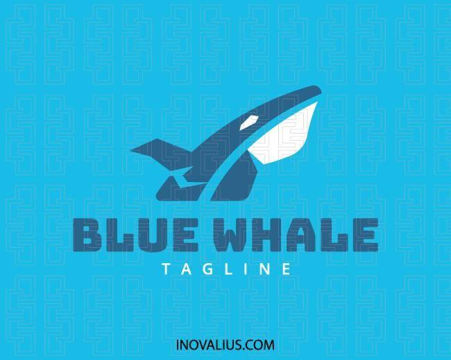 Blue Shape Logo - Blue Whale Logo Design | Inovalius