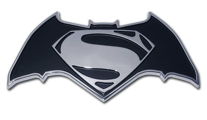 Super Bat Logo - Batman v Superman Chrome Emblem v Superman Chrome Emblem