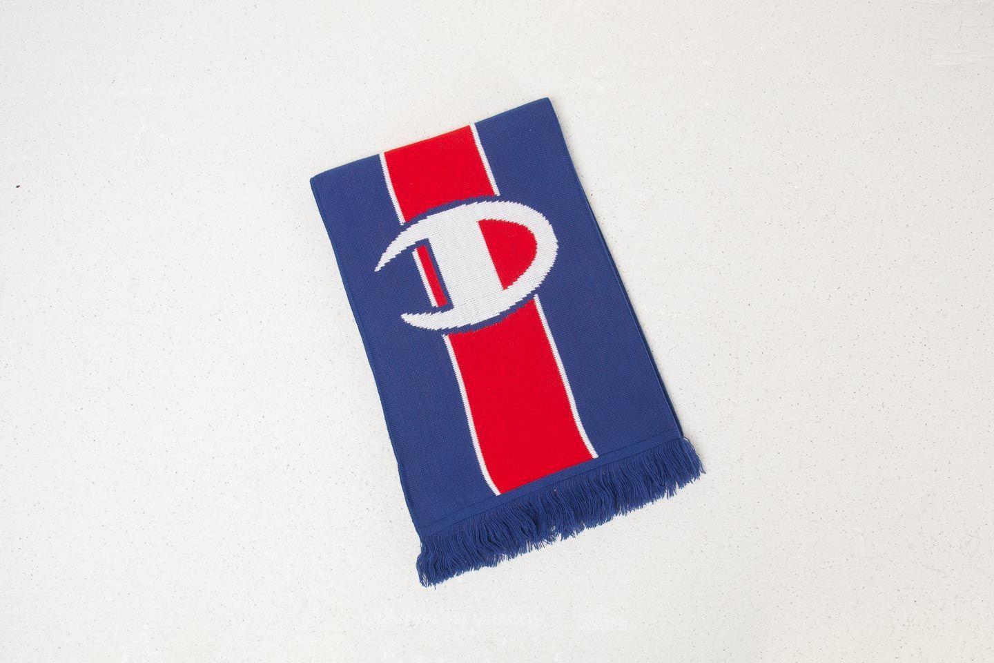 Red White and Blue Brand Logo - Champion Knitted Scarf Blue/ Red/ White
