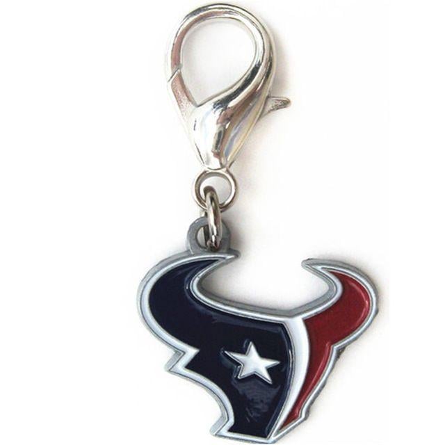 Houston Texans Fans Logo - Double Nose Metal Football Logo Houston Texans Charm Pendant Fans ...