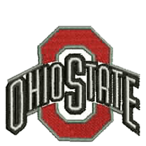 Grey and Red Football Logo - Ohio State Football (Red Black White Grey) Embroidered Patch