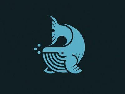 Blue Whale Logo - Blue whale logo