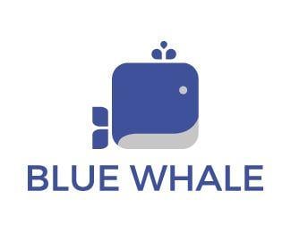 Blue Whale Logo - Blue whale Designed