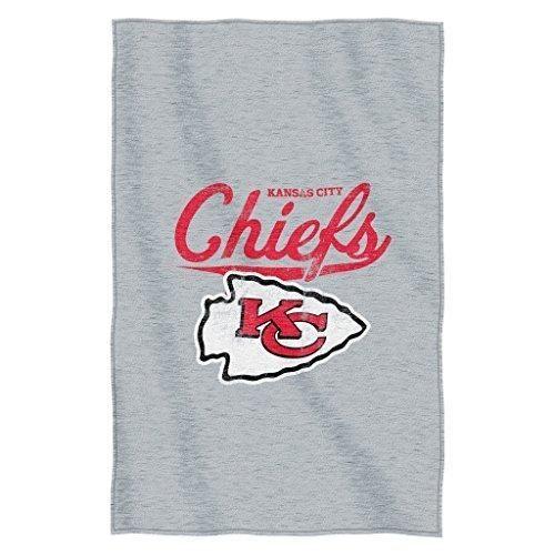 Grey and Red Football Logo - NFL Chiefs Blanket (54 x 84) Grey Red Football Themed. Products