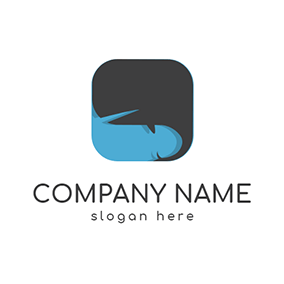 Blue Whale Logo - Free Whale Logo Designs. DesignEvo Logo Maker