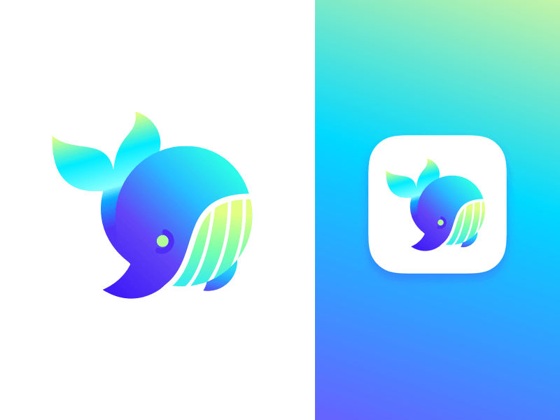 Blue Whale Logo - Blue Whale. Logos, App icon and Visual communication