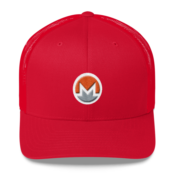 White Cap Logo - Monero Trucker Cap (Logo on White) | Monero Apparel