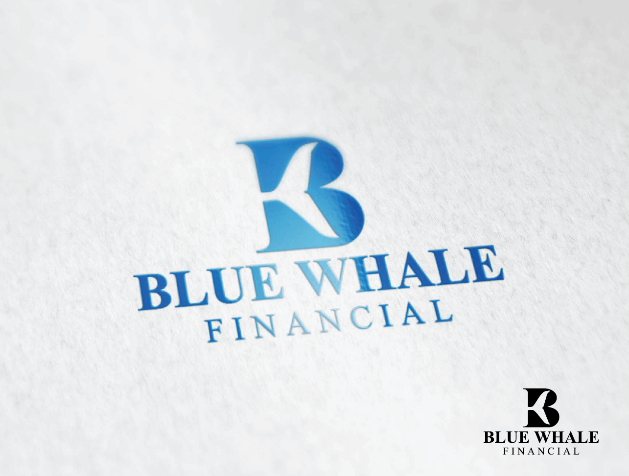 Blue Whale Logo - Bold, Modern, Finance Logo Design For BlueWhale Financial BlueWhale
