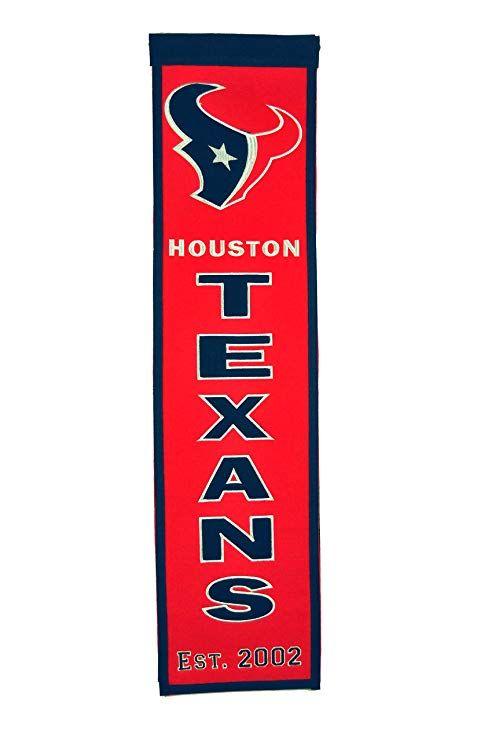 NFL Texans Logo - Amazon.com : NFL Houston Texans Heritage Banner : Sports Fan Wall ...