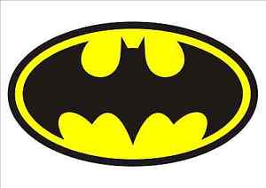 Superhero Hero Logo - IRON ON TRANSFER OR STICKER - BATMAN LOGO SUPER HERO SYMBOL BAT MAN ...