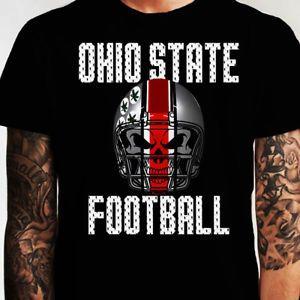 Grey and Red Football Logo - Ohio State Football Skull Shirt T Shirt Fan FREE SHIPPING Scarlet