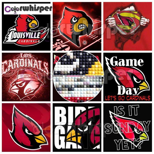 Cardinal Bird Football Logo - Diamond Painting Full Square Round Drill NFL Arizona Cardinals Bird