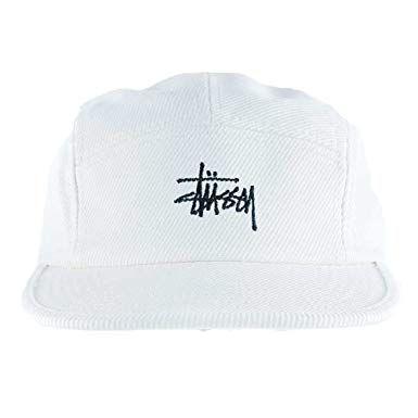 White Cap Logo - Stussy Basic Logo Camp Cap Hat Off White: Amazon.co.uk: Clothing