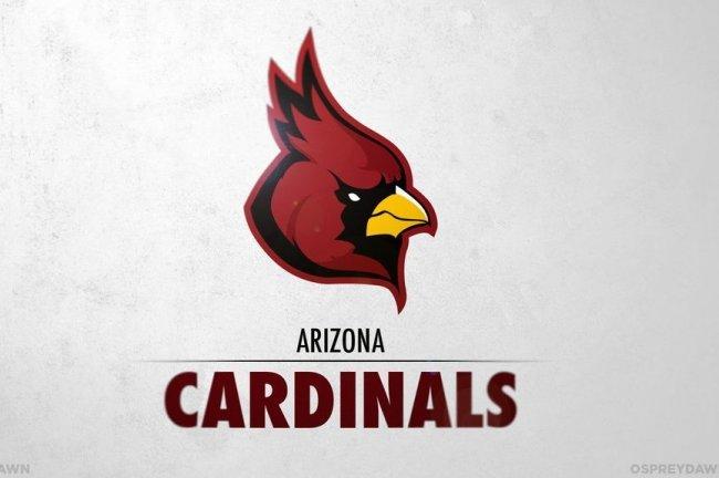 Cardinal Bird Football Logo - Redesigned Logos for Every NFL Team