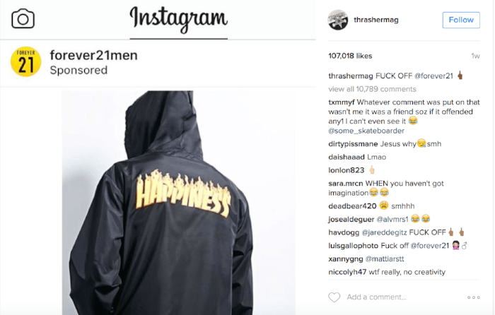 H&M Clothing Logo - Thrasher is Fighting the Fashion Industry Over the Skate Magazine's ...