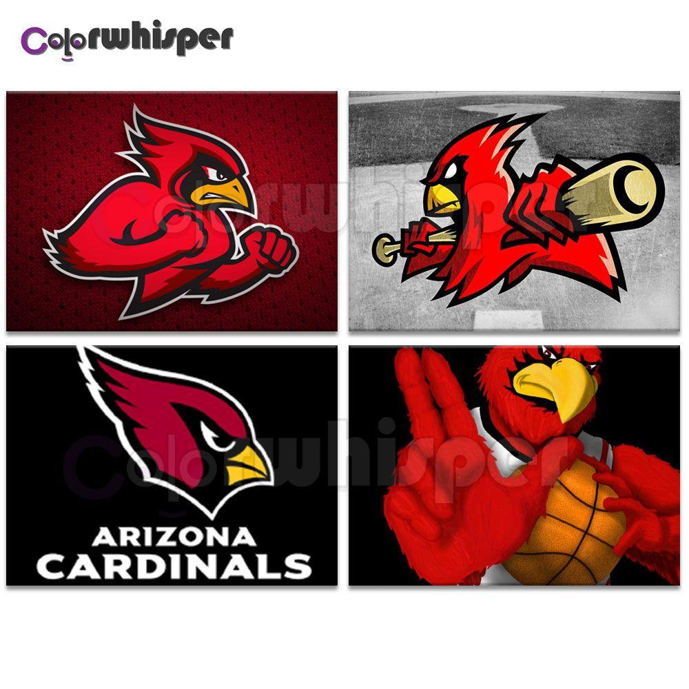 Arizona Cardinals Bird Logo - Diamond Painting Full Square/Round Drill NFL Arizona Cardinals Bird ...
