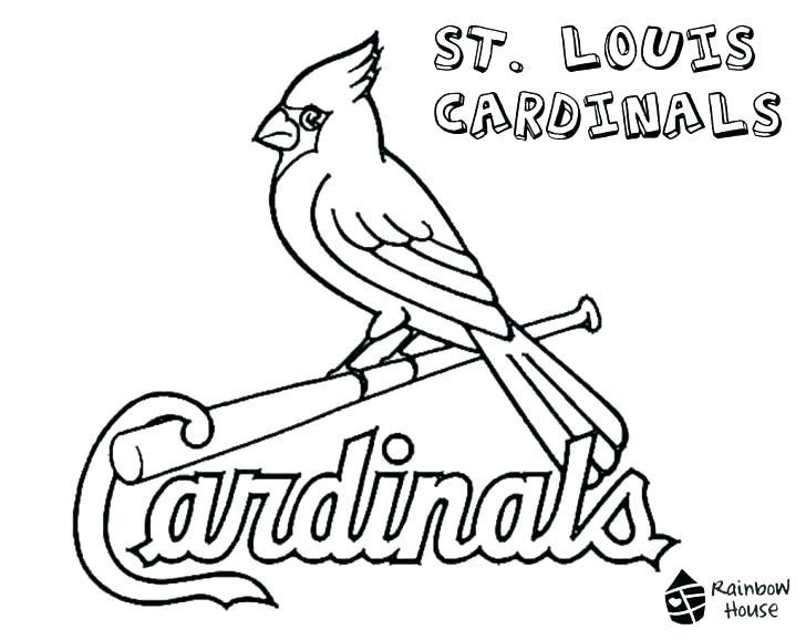 Cardinal Bird Football Logo - Cardinals Coloring Pages Baseball Cardinal Bird Page Football Logo ...