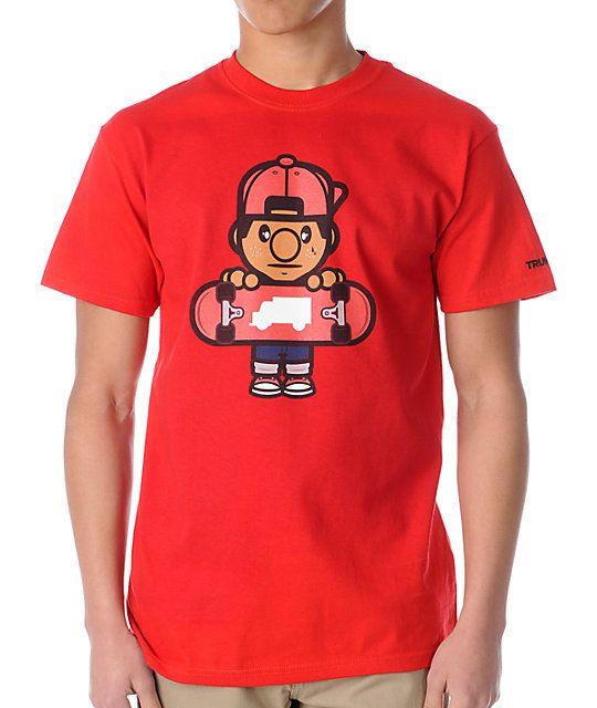 Trukfit Tommy Logo - Trukfit Lil Tommy Red T-Shirt | Zumiez