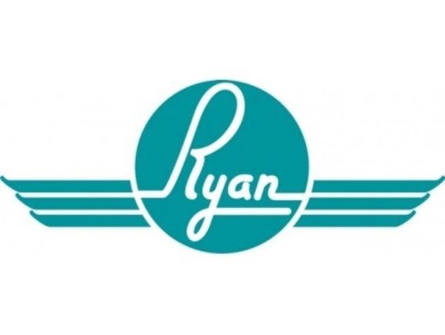 Vintage Aeronautical Logo - Vintage Ryan Aeronautical Corp. Logo Sign Litho