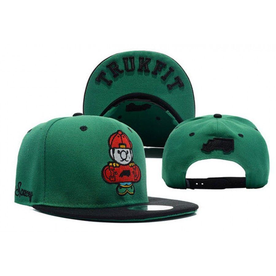 Trukfit Tommy Logo - Trukfit Tommy Boy Snapback Hat (Green/Black)
