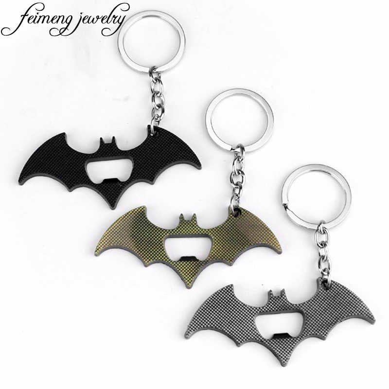 Super Bat Logo - DC Super Hero Batman Bottle Opener Key chain Comic Superhero Bat Logo  Figure Metal Keyring Key holder Movie Jewelry Souvenirs