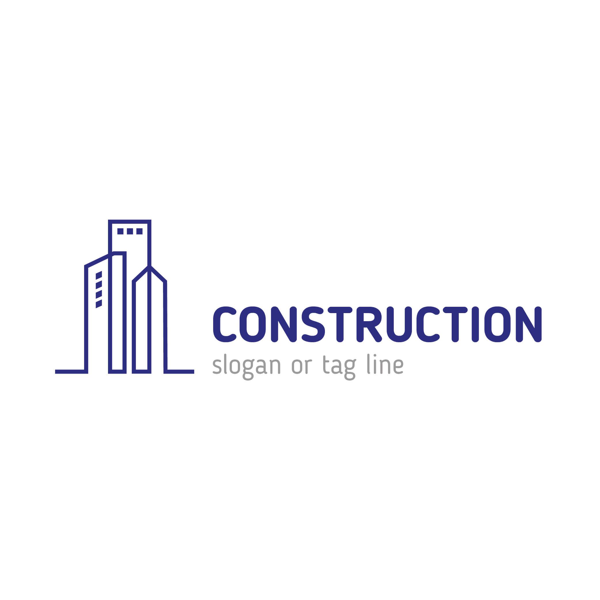Construction Logo - Construction Real Estate company logo templates Vector