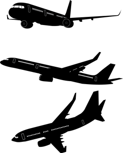 Airplain Logo - Airplane Logo Vector (.AI) Free Download