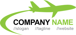 Green Airplane Logo - Airplane Logo Vector (.EPS) Free Download