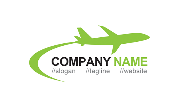 Green Airplane Logo - Free Airplane Logo Template » iGraphic Logo