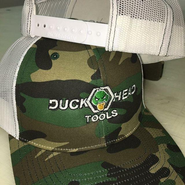 Camo Duck Head Logo - Duckhead Tools Camo SnapBack Hat
