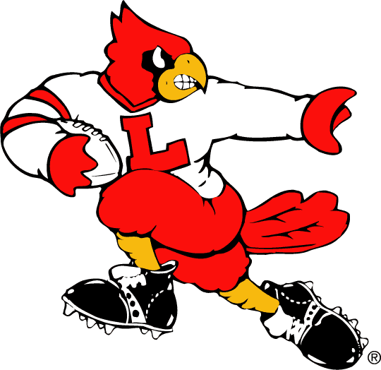 University of Louisville Football Logo - Louisville Football Logo | Louisville Cardinals Mascot Logo (1992 ...