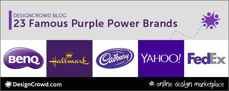 Purple and Blue Colored Logo - 23 Purple Power Brands