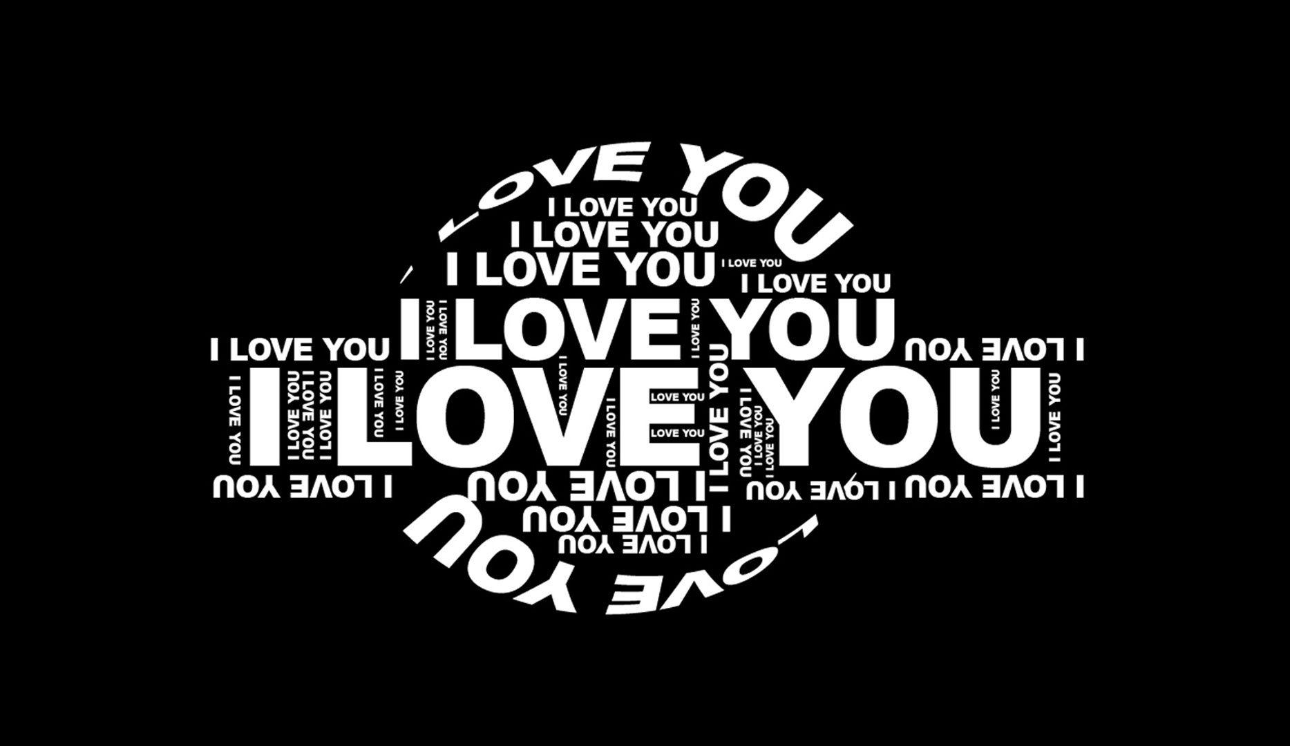 I Love You Logo - I Love You Logo On Dark Stock (id: 199568) | BUZZERG