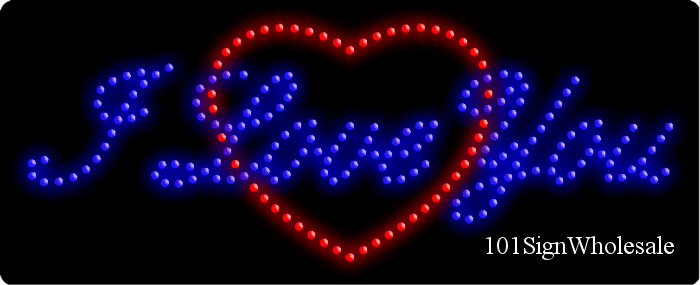 I Love You Logo - Love You, Logo, Animated LED Sign. LED Signs and Light Box