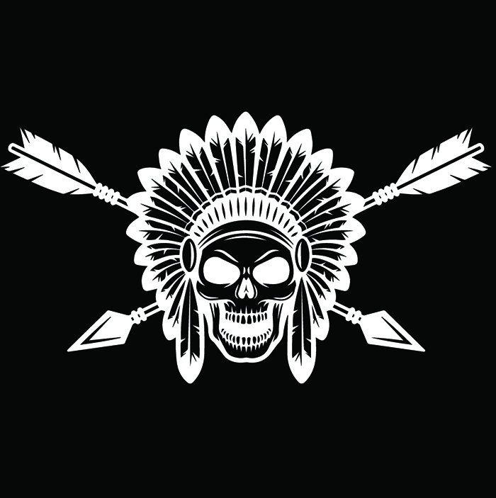 Chief Spear Logo - Indian Logo #14 Native American Warrior Heritage Wild West Horse ...