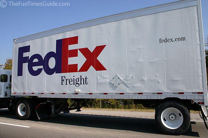 FedEx Express Truck Logo - According To The FedEx Logo, The Fed-Ex Company Is Definitely Going ...