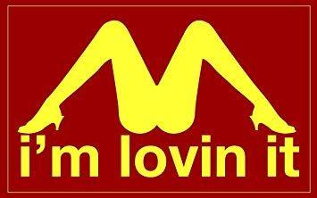 Funny McDonald's Logo - I'm loving it McDonald's Logo funny Prank Stickers