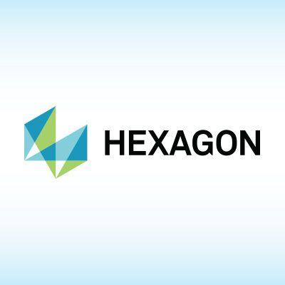 Hexagon with Lines Logo - Geosystems | Hexagon
