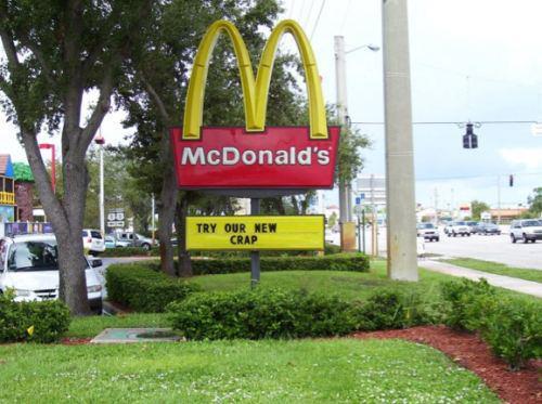 Funny McDonald's Logo - Funny Mcdonalds sign